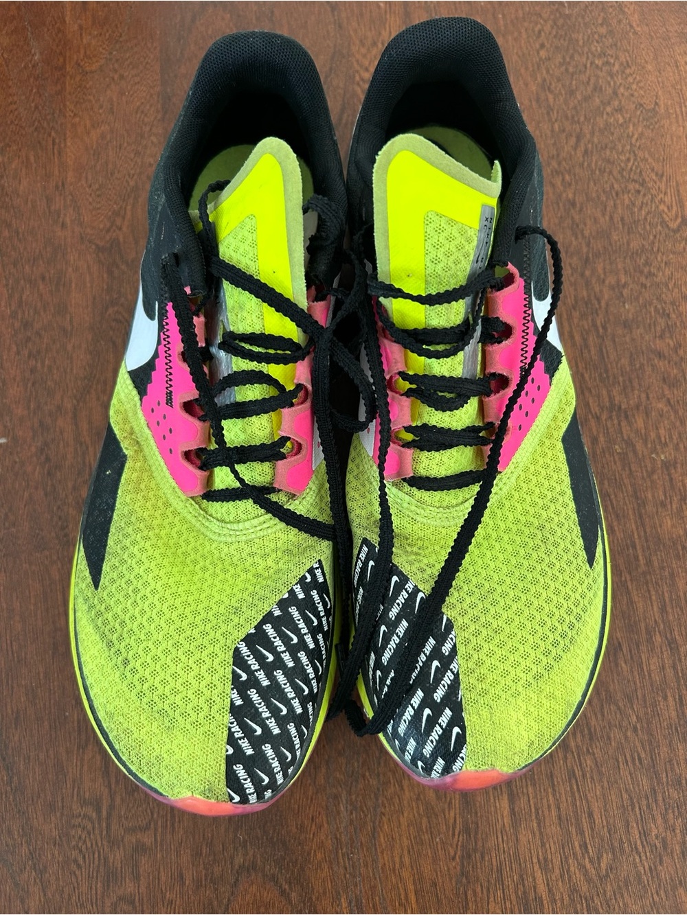 Nike Rival XC 6 Low Mens Sz 10 Volt Hyper Pink Spikes Cross Country Shoes